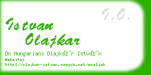 istvan olajkar business card